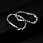 925 Silver Sparkling Vegetarian Chain Ring - floysun