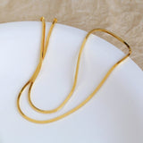 925 Snake Bone Chain Necklace - floysun