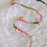 925 Sterling Silver Multi-Gemstone Necklace - floysun