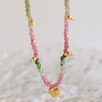 925 Sterling Silver Multi-Gemstone Necklace - floysun