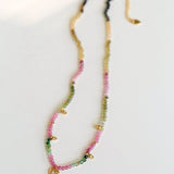 925 Sterling Silver Multi-Gemstone Necklace - floysun