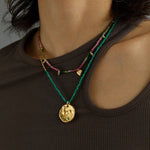 925 Sterling Silver Multi-Gemstone Necklace - floysun