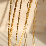 Chain Twist Snake Bone Necklace