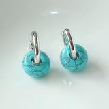 Elegance Optimized Turquoise Hoop Earrings