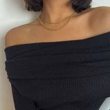 Chain Twist Snake Bone Necklace