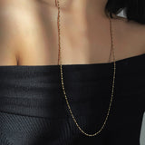 Chain Twist Snake Bone Necklace