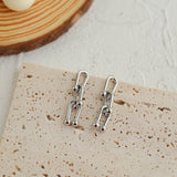 Horseshoe Buckle Long Chain Earrings