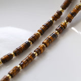 Trendy Tiger Eye Stone Beaded Necklace