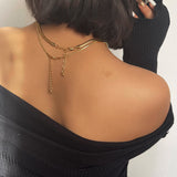 Chain Twist Snake Bone Necklace