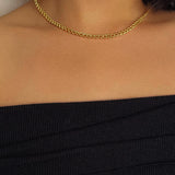 Chain Twist Snake Bone Necklace