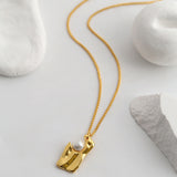 Simple and Irregular Square Necklace