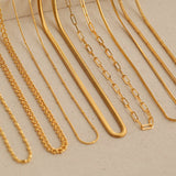 Chain Twist Snake Bone Necklace