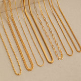 Chain Twist Snake Bone Necklace