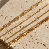 Chain Twist Snake Bone Necklace
