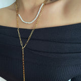 Chain Twist Snake Bone Necklace