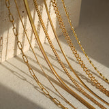 Chain Twist Snake Bone Necklace