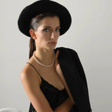 Swarovski Knotted Pearl Necklace