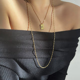 Chain Twist Snake Bone Necklace