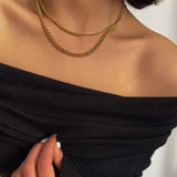 Chain Twist Snake Bone Necklace