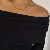 Chain Twist Snake Bone Necklace