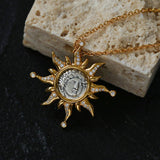 Apollo Silver Coin Necklace - floysun