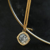 Apollo Silver Coin Necklace - floysun