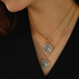 Apollo Silver Coin Necklace - floysun