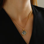 Apollo Silver Coin Necklace - floysun