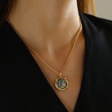 Apollo Silver Coin Necklace - floysun