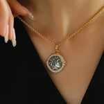 Apollo Silver Coin Necklace - floysun