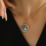 Apollo Silver Coin Necklace - floysun