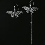 Asymmetric Butterfly Tassel Earrings - floysun