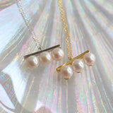 Balance Wood Pearl Necklace - floysun