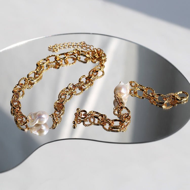 Baroque Chunky Chain Bracelet - floysun