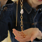 Baroque Chunky Chain Necklace - floysun