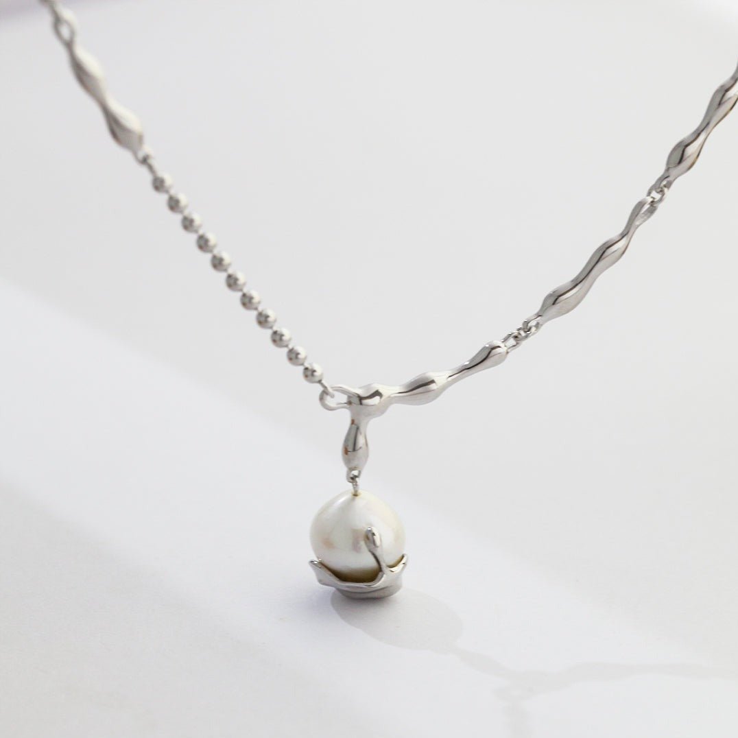 Baroque Pearl Pendant Necklace - floysun