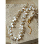 Baroque Petal Pearl Necklace - floysun
