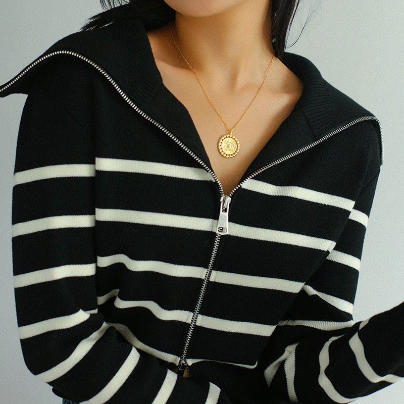 Baroque Sun Flower Chain Necklace - floysun