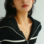 Baroque Sun Flower Chain Necklace - floysun