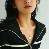Baroque Sun Flower Chain Necklace - floysun