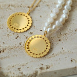 Baroque Sun Flower Chain Necklace - floysun