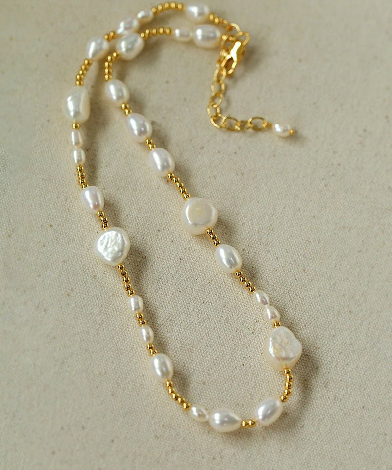 Candy Color Freshwater Baroque Necklace - floysun
