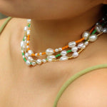 Candy Color Freshwater Baroque Necklace - floysun