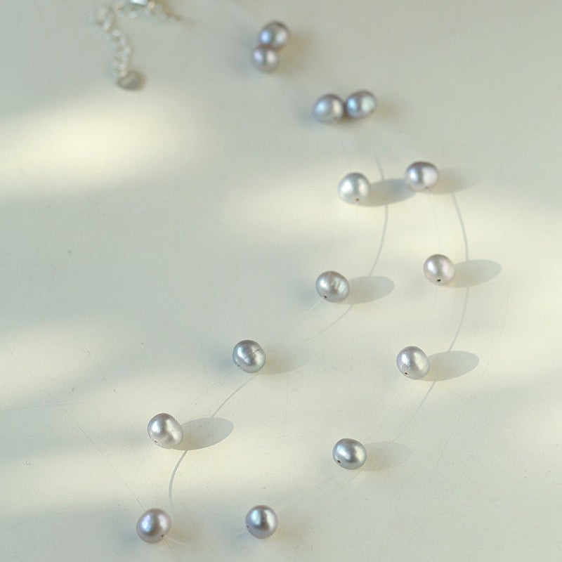 Celestial Dreams Single-layer Freshwater Pearl Necklace - floysun