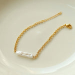 Chain Baroque Pearl Bracelet - floysun