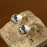 Chic Metal Water Droplet Ball Drop Earrings - floysun