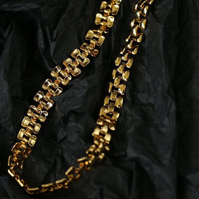Classic Wide Watch Chain Necklace - floysun