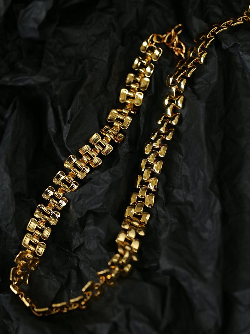 Classic Wide Watch Chain Necklace - floysun