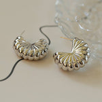 Commuter Pleated Fan Earrings - floysun