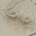 Commuter Pleated Fan Earrings - floysun